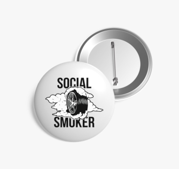 Social smoker kitűző