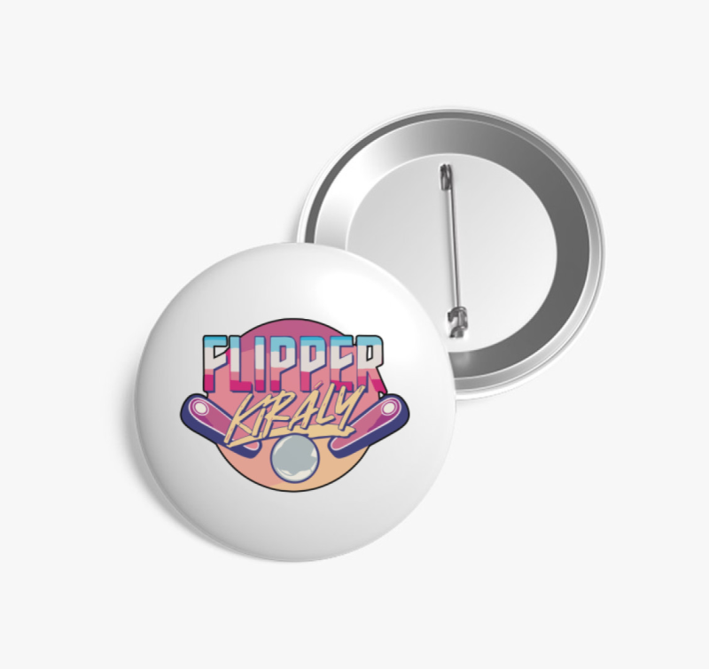 Flipper király kitűző