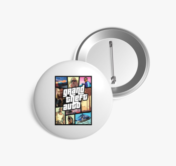 GTA poszter kitűző