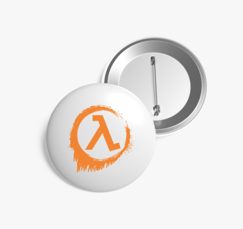 Half Life logo kitűz