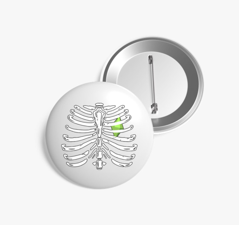 Sims Mellkas kitűző