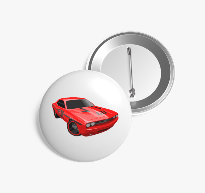 Sport autó kitűző