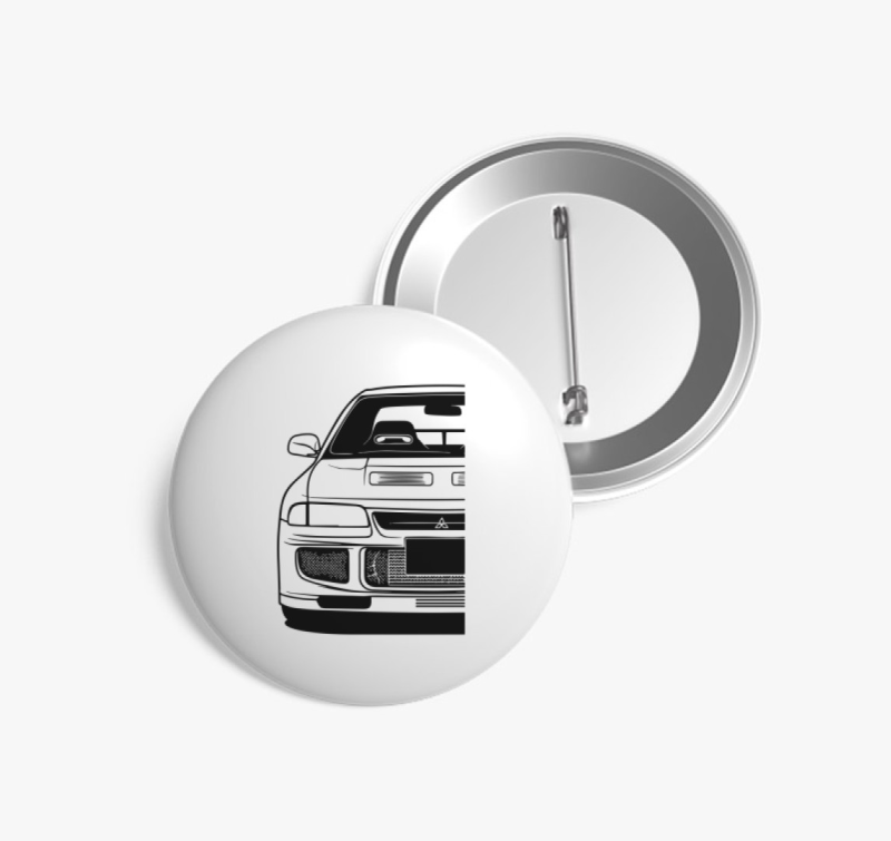 Mitsubishi silhouette kitűző