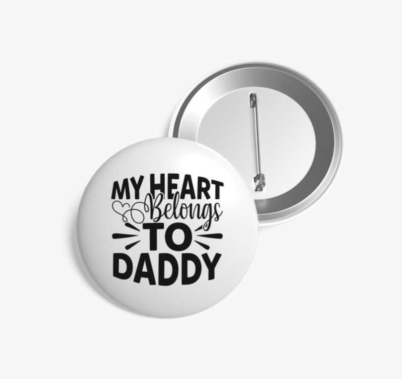 Heart Daddy kitűző