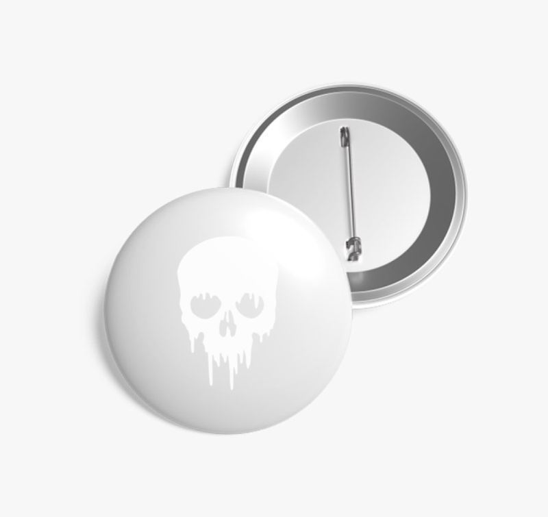 Koponya Zombi kitűző