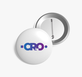 CRO logo kitűző