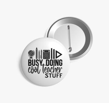 Teacher stuff kitűző