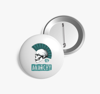 Anarchy blue kitűző