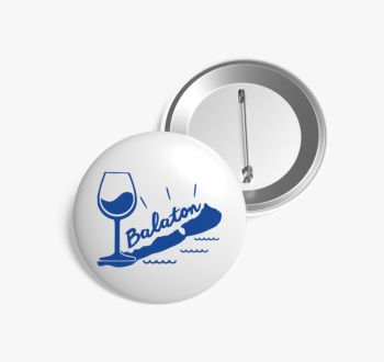 Bor balaton kitűző