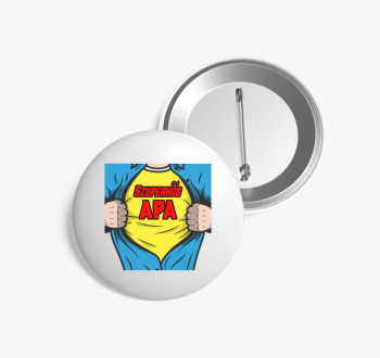 Szuperhős Apa kitűző