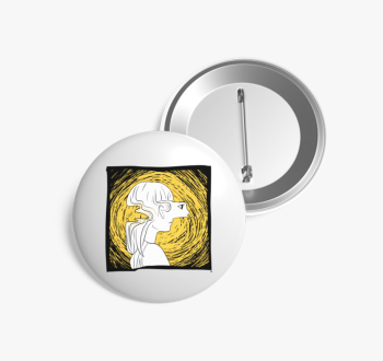 Szétcsúszva kitűző