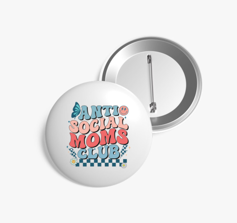 Antisocial MOM Club kitűző