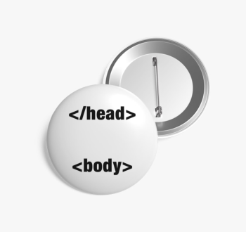 Programozó test kitű