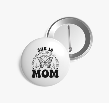 Mom pillangós kitűző