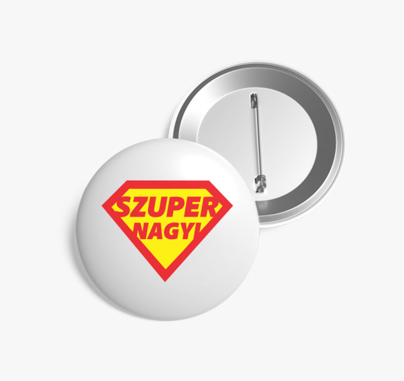 Szuper nagyi kitűző