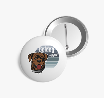 Kutya mintás kitűző