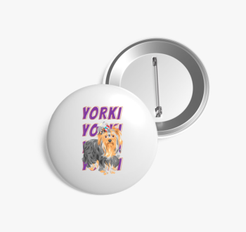 Yorki mintás kitűző