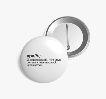 Apa mint főnév kitűz