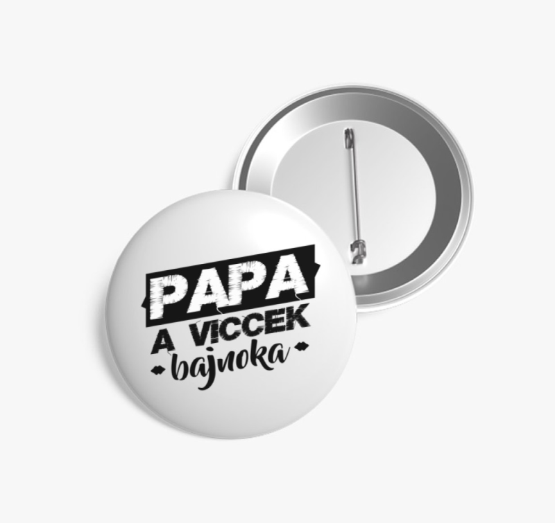 Papa Viccek Bajnoka kitűző