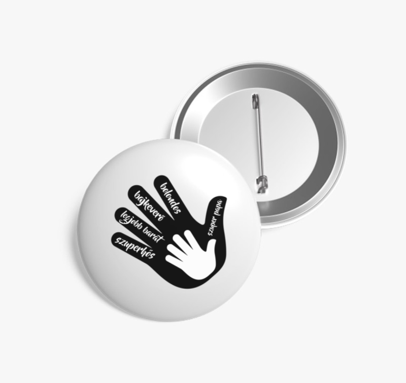 Papa és unoka kitűző