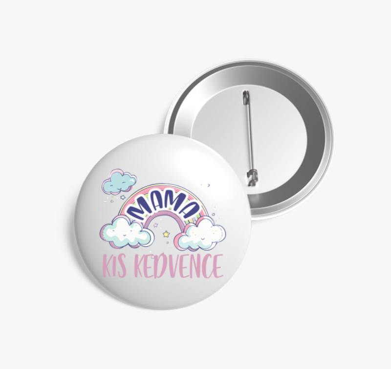 Mama kis kedvence kitűző