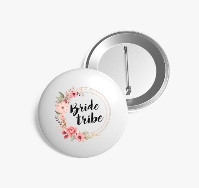 Bride tribe virágos kitűző