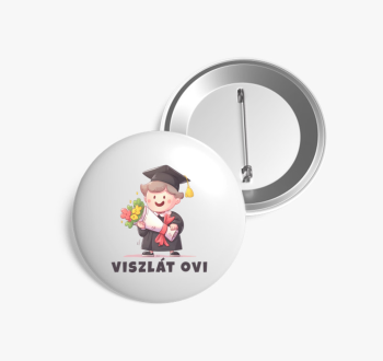 Viszlát ovi kitűző