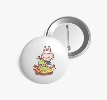 Aranyos labubu kitűz