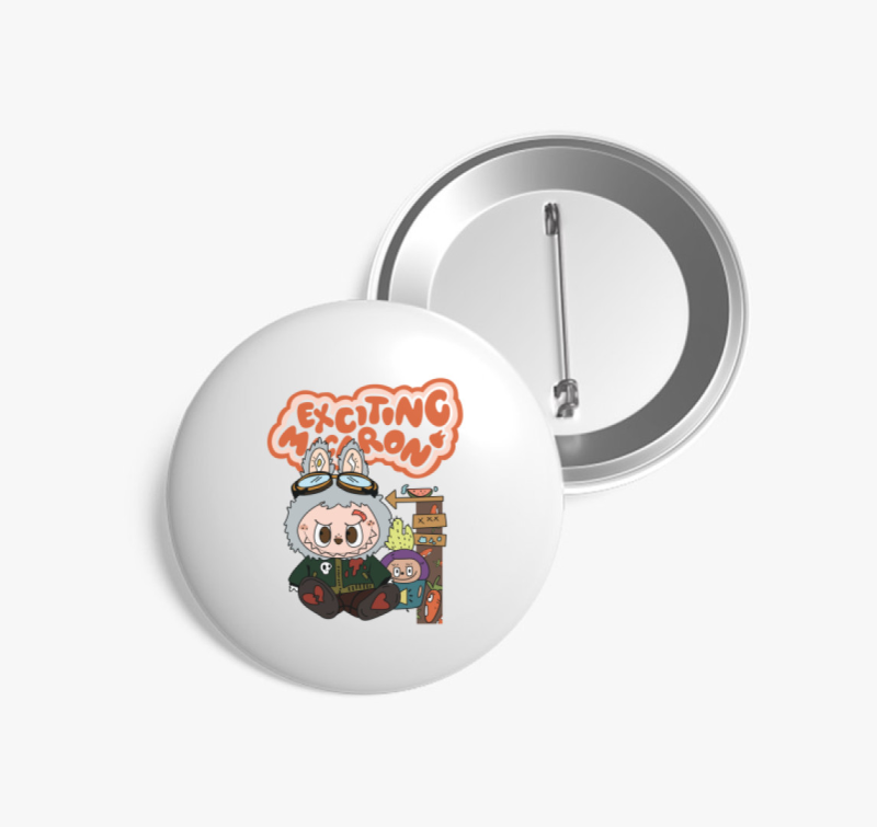 Exciting macaron labubu kitűző