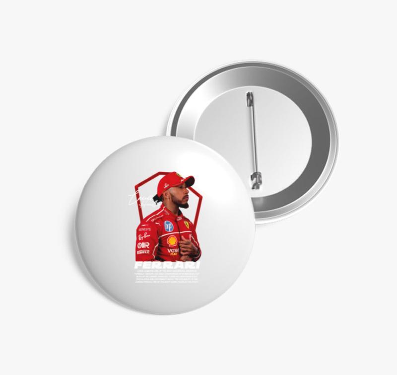 Lewis Hamilton Ferrari Arckép kitűző