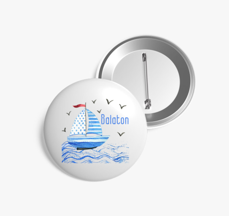 Vitorlás Balaton kitűző