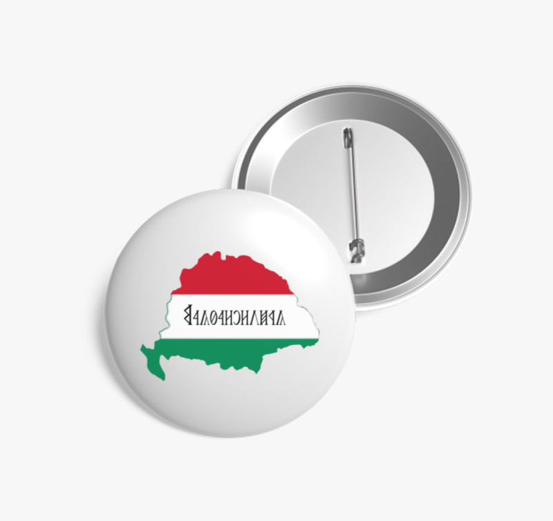 Nagy Magyarország rovás írással  kitűző