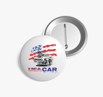 Amerikai autós kitűz