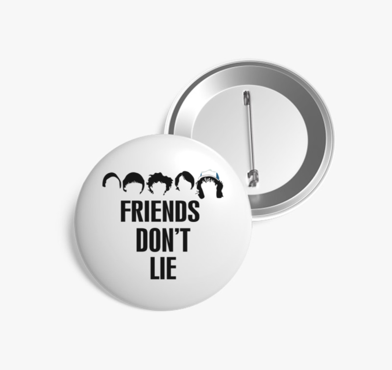 Stranger Things friends don't lie 3 kitűző
