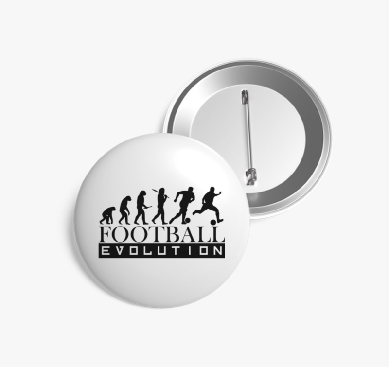 Football evolution kitűző