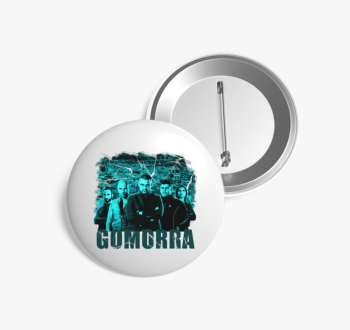 Gomorra kék kitűző