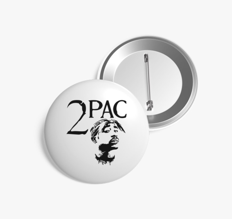 Tupac Silhouette kitűző