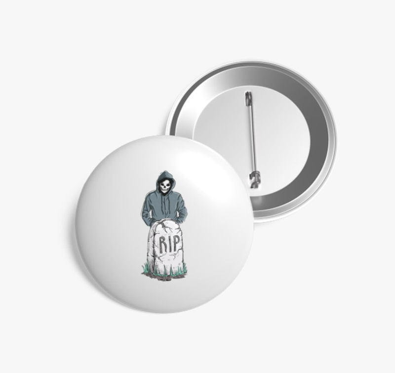 Gyászoló halál kitűző