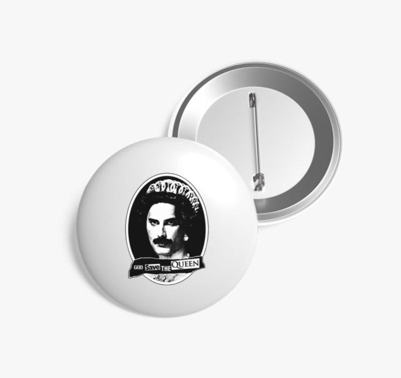 God Save The Queen (Freddie Mercury X Sex Pistols) kitűző