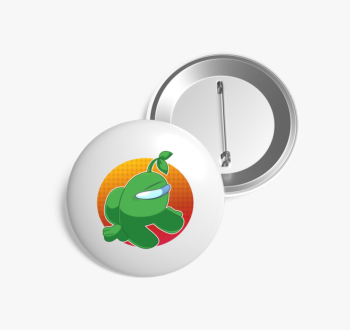 Among Us zöld kitűző