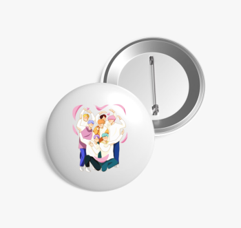 BTS szerelem kitűző