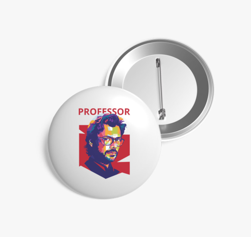 A nagy pénzrablás Professor 2 kitűző