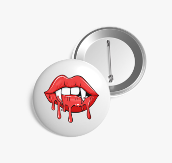 Vámpír száj kitűző