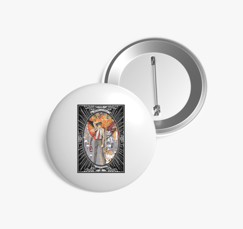 Death Note artwork kitűző