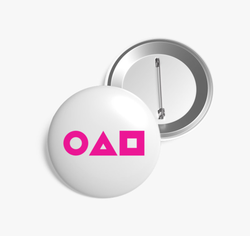 Squid Game szimbólumok kitűző