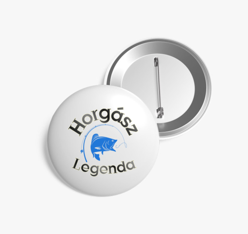 Horgász legenda kitűző