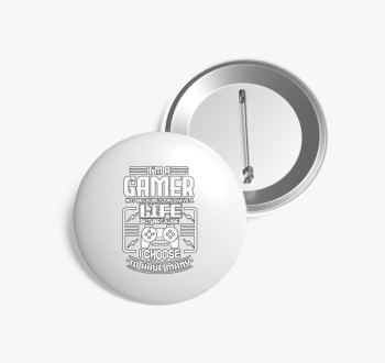 Gamer élet kitűző