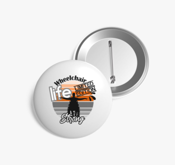 Kerekesszékes kitűző