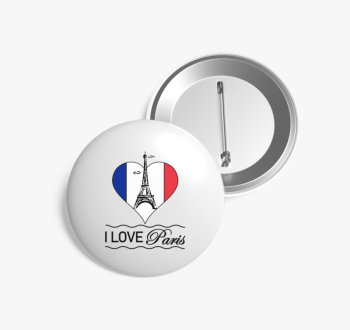 I love Paris kitűző