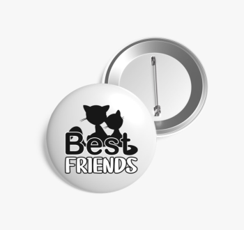 Macskás barátos kitű